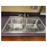 Complete Laboratory Cabinet Set with Sink and Countertops