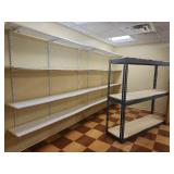 Commercial Storage and Organization Set - Wall Shelving and Towel Rack