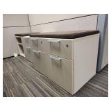 Modern Office Workstation with Storage and Sit-Stand Desk