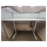 Modern Office Workstation with Storage and Sit-Stand Desk