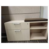 Modern White Office Workstation Set with Height-Adjustable Desk
