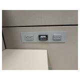 Modern Office Cubicle with Storage Unit
