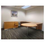 Executive L-Shaped Desk with Storage