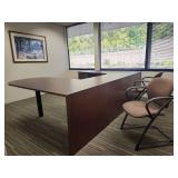 Office Suite - L-Shaped Desk with Guest Chairs - Contents of Room