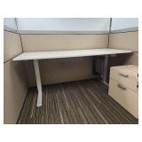 Modern Office Cubicle Set with Storage