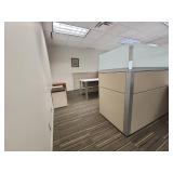 Modern Office Cubicle Workstation Set