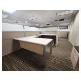 Modern Office Cubicle Workstation Set