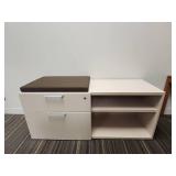 Modern Office Cubicle Workstation Set