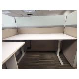 Modern Office Cubicle Workstation Set