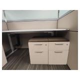 Modern Office Cubicle Workstation Set