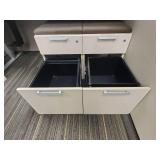 Modern Office Cubicle Workstation Set