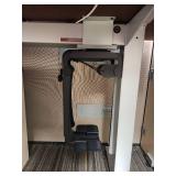 Modern Office Height-Adjustable Desk with (2) Filing Cabinets