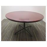 Round Conference Table with X-Base