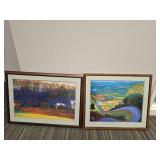 Pair of Modern Landscape Art Prints