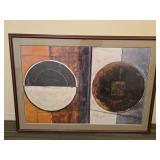 Contemporary Abstract Circle Art Print Set