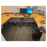 Modern Computer Workstation Setup with Contents