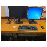 Modern Computer Workstation Setup with Contents
