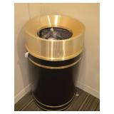 Modern Luxury Waste Bin with Gold Accents