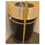 Modern Luxury Waste Bin with Gold Accents