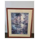 Abstract & Forest Stream Art Print Set