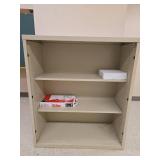 Office Storage Set - Metal Bookshelf and Presentation Easel