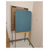 Office Storage Set - Metal Bookshelf and Presentation Easel