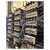 Commercial Network Patch Panel System with Cat6 Cable Installation