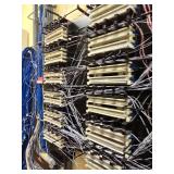 Commercial Network Patch Panel System with Cat6 Cable Installation