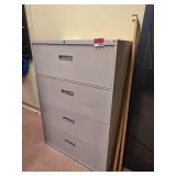 4-Drawer Lateral File Cabinet - Light Gray