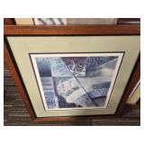Modern Abstract Art Print Collection in Wood Frames