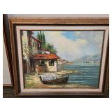 Collection of Picasso Prints and Mediterranean Painting