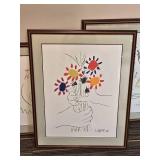 Collection of Picasso Prints and Mediterranean Painting