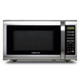 Farberware 1.6 Cu. Ft Countertop Microwave Oven  1100 Watts  Stainless Steel - Retail: $275 (dent on top left & side)