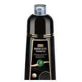 Black Hair Dye Shampoo, 3 in 1 Color Shampoo Hair Dye, Grey Coverage Shampoo for Women Men 500ml