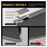 UNISHADES Blackout Cordless Cellular Shades, Honeycomb Blinds for Indoor Windows, for Window Size 38" W x  64" H Black