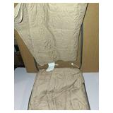 Queen 3pc Vancouver Fitter Bedspread Set Khaki: Madison Park, Microfiber, Quilted Design, Includes Shams