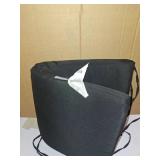 Pillow Perfect Fresco Solid Indoor/Outdoor One Piece Chair Cushion Deep Seat, Weather and Fade Resistant, Square Corner - 36.5" x 18", Black