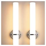 AIJIASI Brushed Nickel Bathroom Sconces Wall Lighting 18W LED Dimmable Vanity Light Fixture, 3000K Modern Wall Light Fixtures Indoor Wall Lamps for Bedroom Living Room Mirror Hallway Porch 18 inch