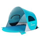 WolfWise UPF 50+ Easy Pop Up 3 Person Beach Tent Sport Umbrella Instant Sun Shelter Tent Sun Shade Canopy