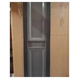 Ekena Millwork Lifetime Vinyl LP2S12X04700TG Standard Two Equal Panel Vinyls, Raised Panel Vinyl Shutters, w/Installation Shutter-Lok