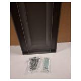 Ekena Millwork Lifetime Vinyl LP2S12X04700TG Standard Two Equal Panel Vinyls, Raised Panel Vinyl Shutters, w/Installation Shutter-Lok