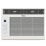 Midea 6 000 BTU 115V Window Air Conditioner with Comfort Sense Remote  up to 250 Sq. ft.  White  MAW06R1WWT-T - DAMAGE