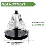 AEagle 46" Deck Spindle Assembly 918-04636 918-04636A 918-04865 918-04865A 618-04636 618-04636A 618-04865 618-04865A for Cub Cadet MTD Troy Bilt Craftsman LTX1045 LTX1046 LT2200 LT2500 Z530