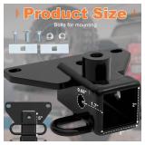 Pulaim Jt Class 3 Trailer Hitch Compatible with Jeep Gladiator JT 2020-2025, Jt Trailer Hitch Have 2 inch Hitch Receiver  Rust Resistant with Glossy Powder Coating (No Bolts)