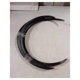 Bediffer Universal 4PCS Carbon Fiber Wheel Arch Trim Lips Strip 72cm/28.4in, Anti Scratch Mud Guards Protector for Automotive Exterior Styling
