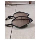 Etopar Green Motorcycle Scooter Bike 8 / 10mm Screw Rear View Side Mirror ATV Scooter Sport Rearview Universal Handle 360 Degree Rotation