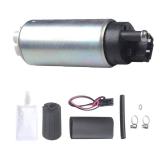 PLDDE New 1pc Genuine 255 LPH High Flow OE Upgrade Performance Electric Gas Intank EFI Fuel Pump With Strainer/Filter + Rubber Gasket/Hose + Clamps + Universal Wiring Harness/Plug Pigtail Connector