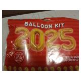 GOER 42 Inch 2025 Gold Foil Number Balloons for 2025 New Year Eve Festival Party Supplies Graduation Decorations