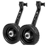MOSHAY Roll Over Image to Zoom in Bicycle Training Wheels Fits 16 18 20 22 24 inch Variable Bike (black2)