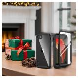 IDweel for iPhone SE 2020 Case,for iPhone 8 & 7 & SE 2022 Case(SE 2nd/3rd),Slim Fit Full-Body Shock Absorption Sturdy Cover with Build in Screen Protector Heavy Duty Shock Resistant Hard Cover,Black